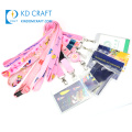 Wholesale no minimum custom logo printing id card holder neck strap lanyard for exhibition staff